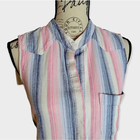 Anthropologie cloth and stone Linen Shirt Dress Size Medium - Picture 5 of 13